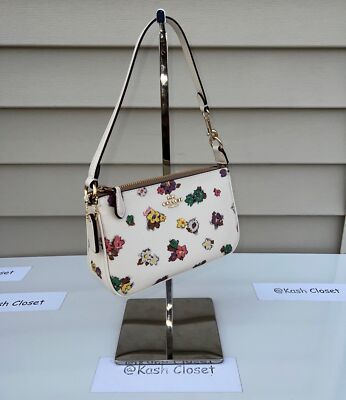 Coach purse wristlet nolita 19 spaced floral field print shoulder