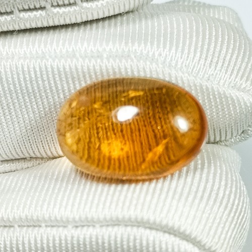 Citrine Cabochon In Oval Shape 8.40 Carats Natural 16x11x6 mm From Africa - Picture 4 of 7