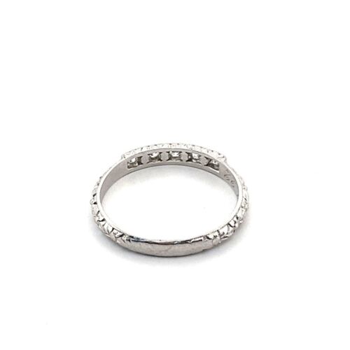 Vintage Platinum Diamond Ring Size 6.5 - Picture 6 of 9