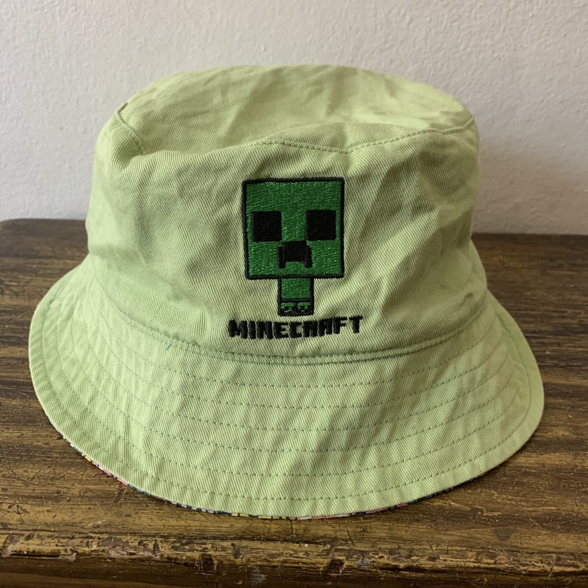 Boys Minecraft Hat Spring Autumn Solid Color Soft Baby Bucket Hat
