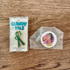 Vintage Gumby and Pals Pin Set (1985)