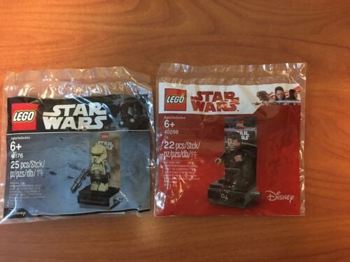Lot of 2 LEGO Star Wars 40176 Scarif Stormtrooper and 40298 DJ Polybag (L4) - Afbeelding 1 van 3