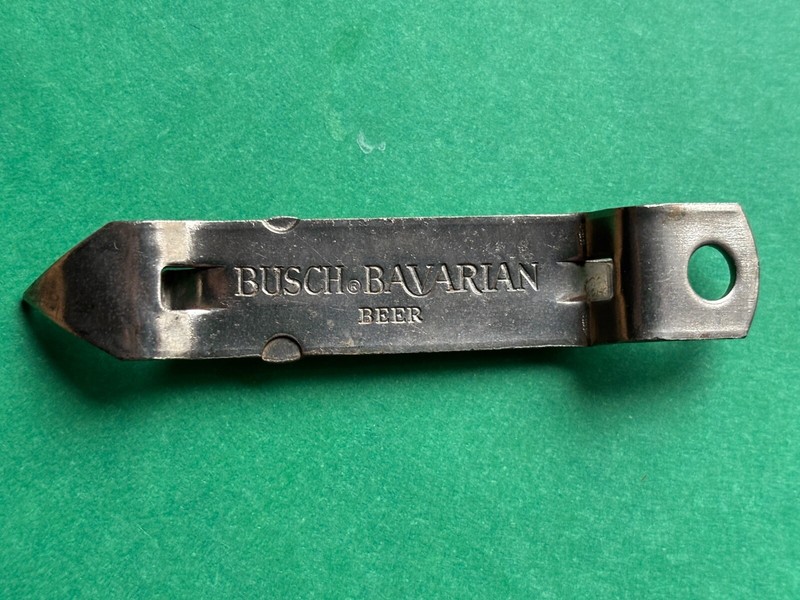 SWEET RARE VINTAGE 1950s-60's BUSCH BEER BOTTLE CAN OPENER ST. LOUIS MISSOURI