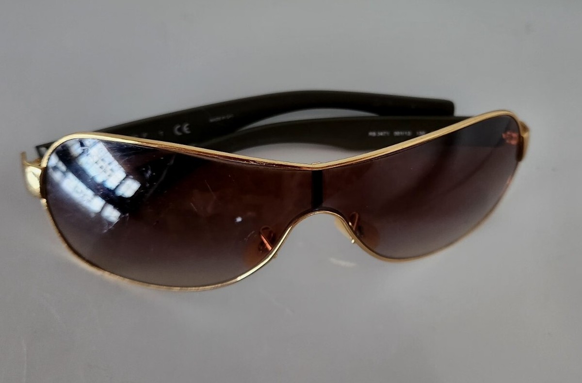 RARE VINTAGE Ray-Ban Wings Sunglasses GOLD Brown FRAMES ONLY