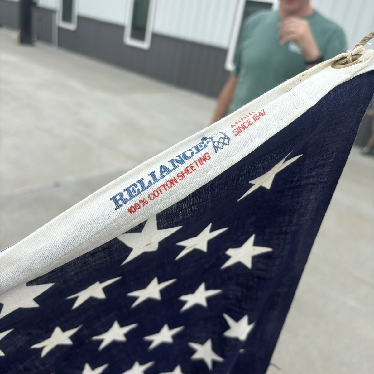 Vintage Reliance USA Flag 59” x 33” 50 Star Cotton | eBay