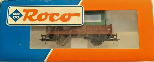 Roco 46034A HO Hochbordwagen m. Container Hoch-Tief Bauer 673515 DB OVP | Zustand: Neu