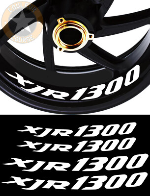 4 X STICKER LISERET RIM LOGO FOR YAMAHA XJR 1300 MOTORCYCLE STICKERS