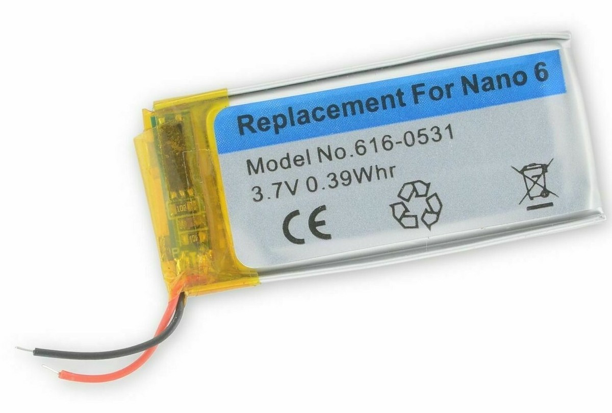 Replacement battery for ipod Nano 6TH GEN 6 MC031LL/A A1366
