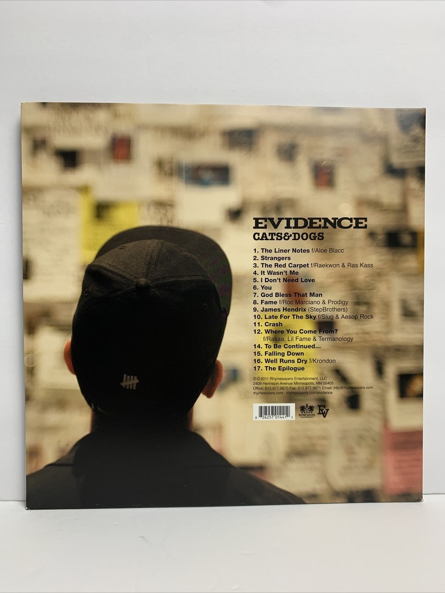 Evidence - Cats&Dogs ダブルカラーヴァイナル シュリンク付 Evidence - Cats&Dogs ダブルカラーヴァイナル シュリンク付