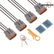 4X Ignition Coil Plug Connectors Pigtail Harness for Mitsubishi Outlander Lancer