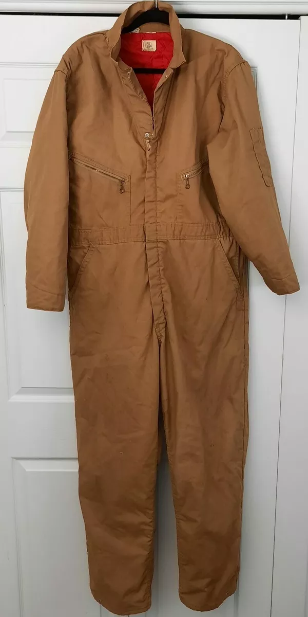 Vtg Wrangler Blue Bell Coveralls Jumpsuit Workwear Overall Brown