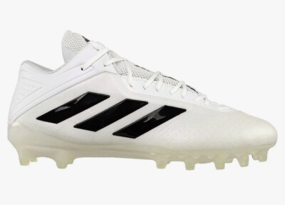 Adidas Adizero Freak Mid White Black Football Cleats FX1307 Men\'s Size 11.5 New Adidas SM Freak Mid Football Cleats White Black FX1307 Men  main image 2