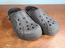 Crocs Baya Brown Faux Fur Lined Clogs Shoes 205969 Mens Size 7 Womens 9