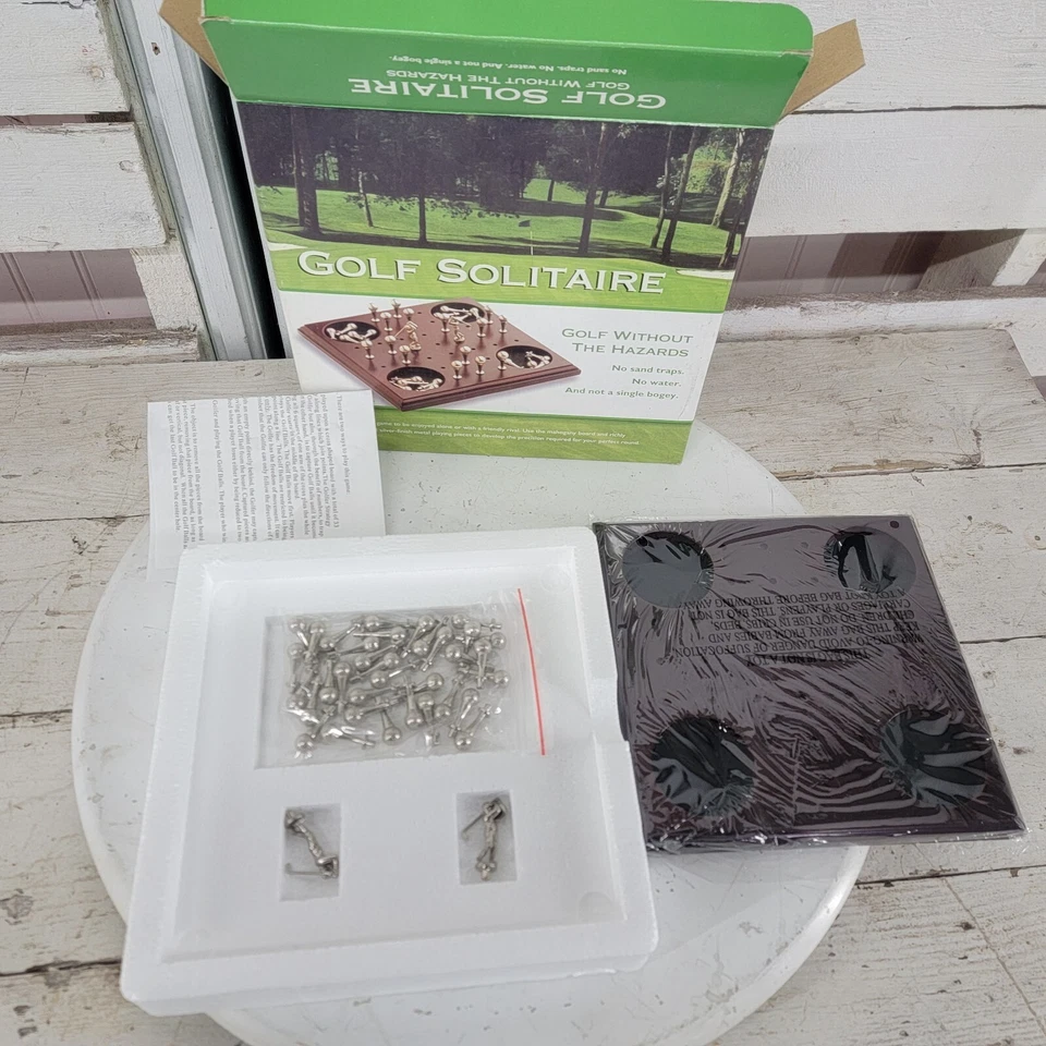 Golf Solitaire Golf Without Hazards Golf Board Game By Triangle Complete N - Image 3 of 4