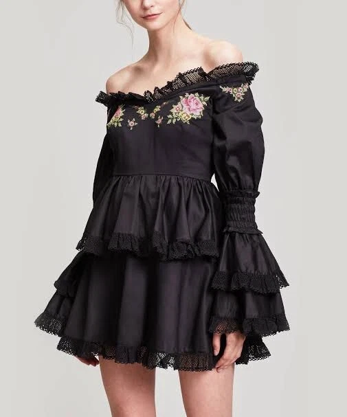 knee length dresses for ladies After Dark Halter Mini Dress Black main image 1