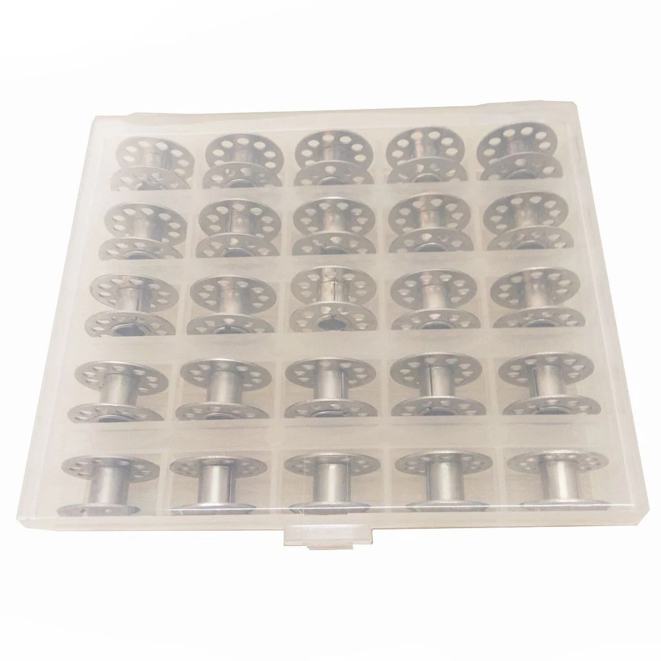 25pcs/Box Metal Bobbins #2518-A for Singer, Brother,Janome(Newhome), Pfaff,Wite - Image 2 of 3