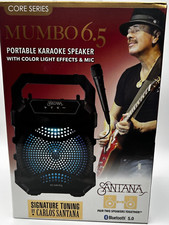 SANTANA MUMBO PORTABLE KARAOKE SPEAKER 6.5 BLUETOOTH COLOR LEDs New in Box 