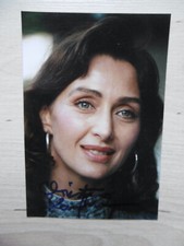 Christine Kaufmann autograph signed 9x13 cm picture