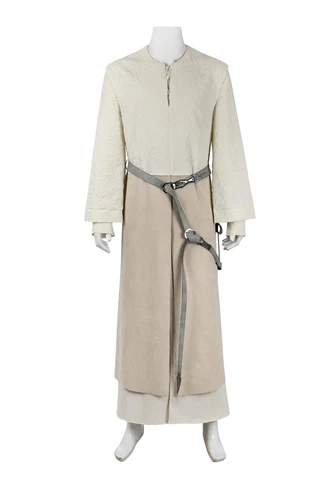 New LOTR Gandalf White Costume The Lord of the Rings Wizard Outfit Cosplay Suit - Picture 11 of 18