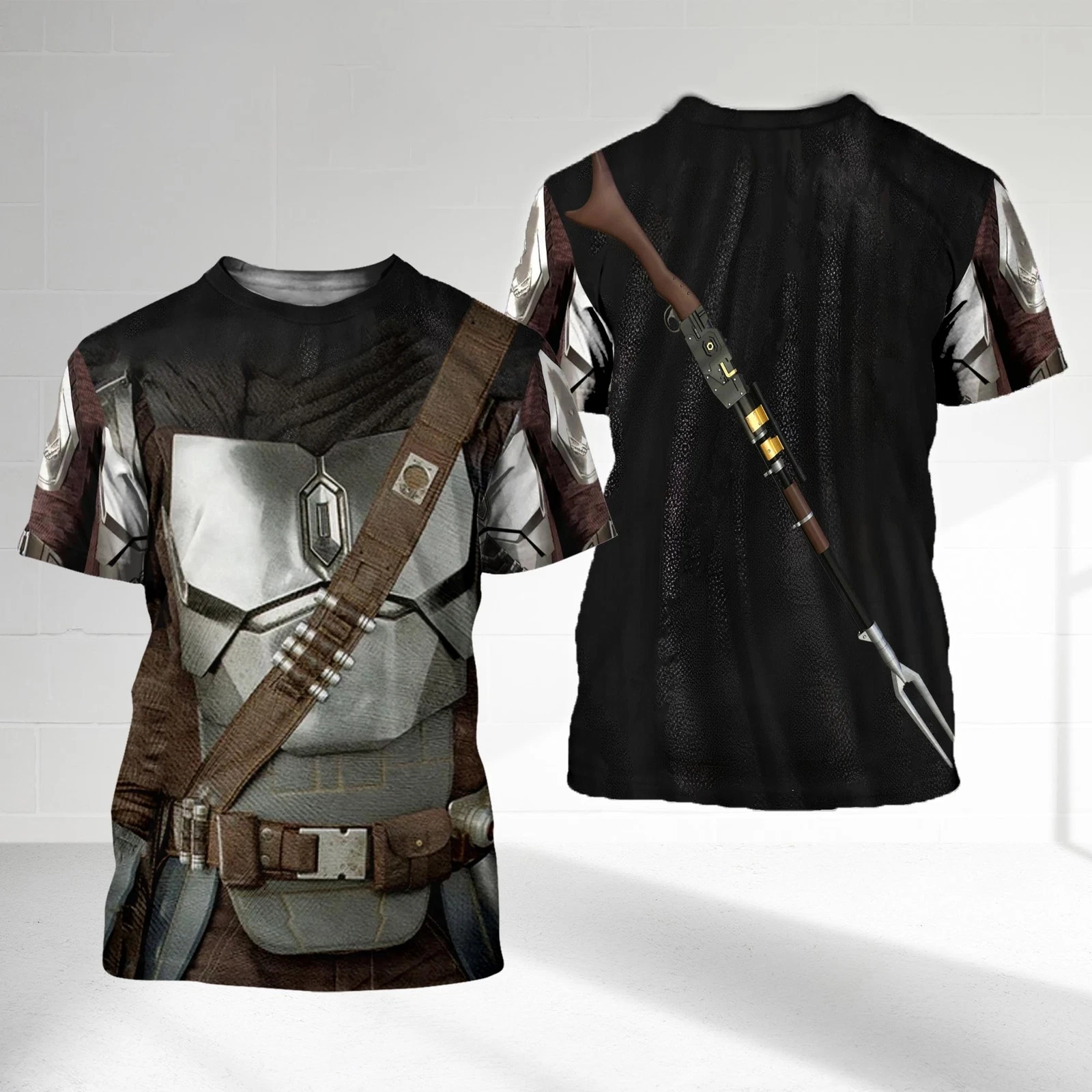 The Mandalorian Armor Cosplay Costume Father's Day Gift Tshirt 3D