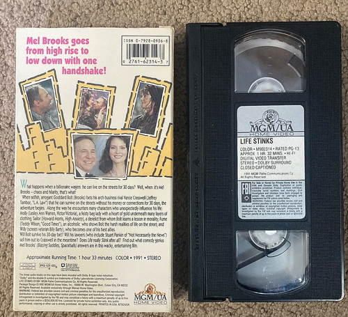 Life Stinks (1991), VHS Movie, MGM Home Video (1992), Mel Brooks, J. Tambor - Picture 2 of 4