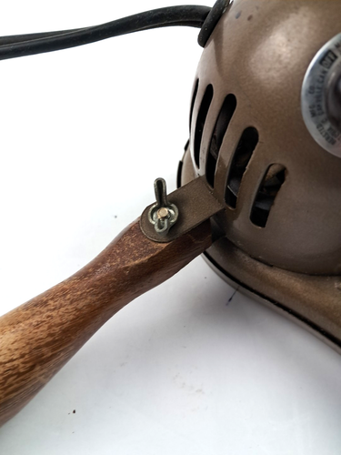 Berstdedn Vintage 1950's Bronze Colored Hair Dryer Adjustable Wood Handle Works. - Picture 4 of 12