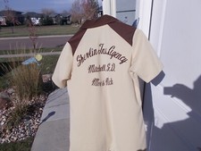 Vintage Na Nast Bowling Shirt Shelvin Insurance Agency Mitchell So Dak Moe Mick