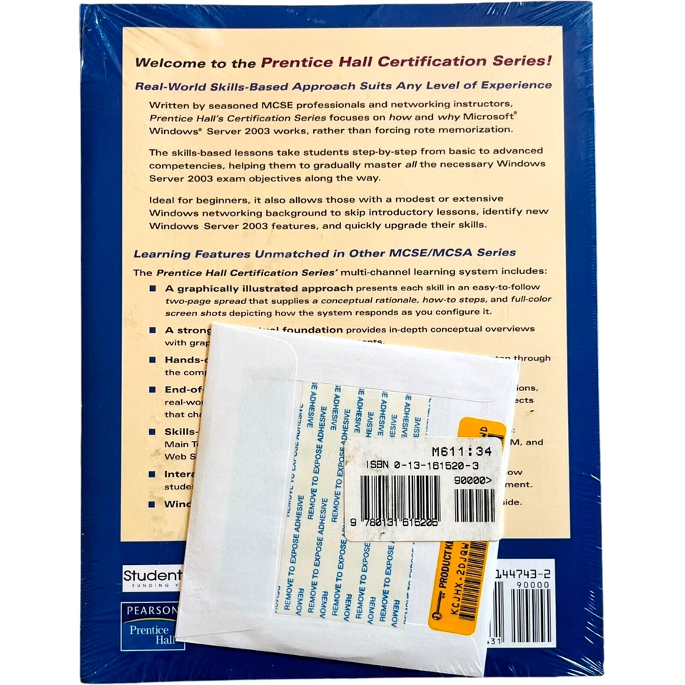 MCSE / MCSA Exam 70-290 Microsoft Windows Server 2003 Book with CD - NEW - Image 2 of 4