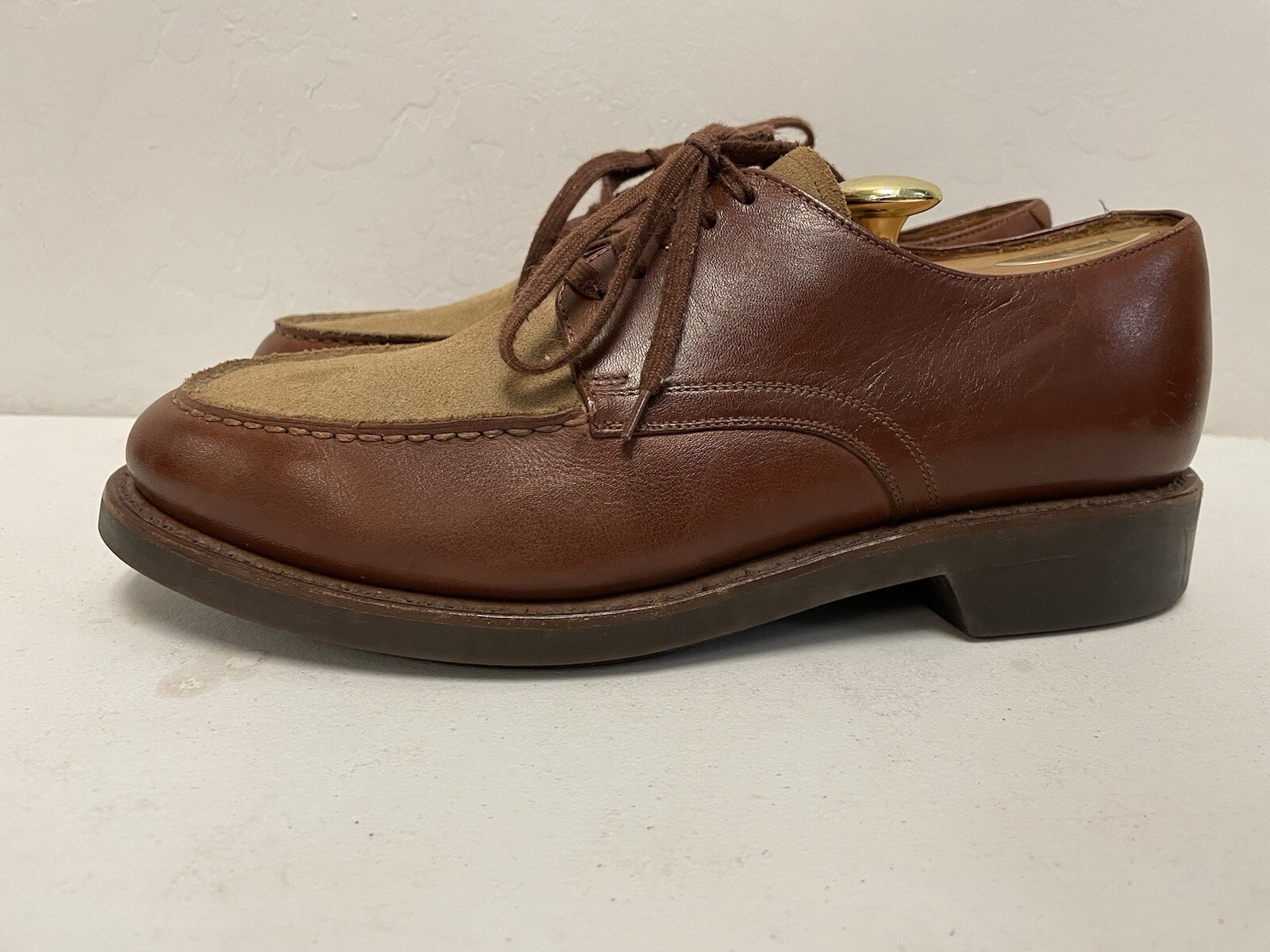 SAOLA Polo Ralph Lauren Good Year saldata derby bicolore marrone e marrone taglia 9 D