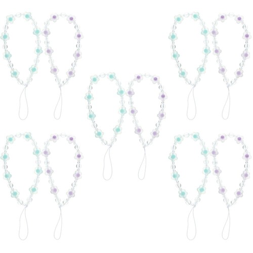 5 Pieces Mobilfunkkettenschmuck Perlenbesetzter Handyanhänger Lanyards - Zdjęcie 6 z 12