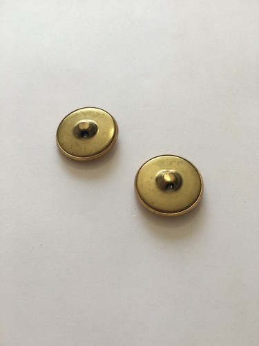 USN Navy Button Anchor Rope 7/8" Brass Tone Metal US Military Vintage Lot Of 2 - Picture 6 of 6