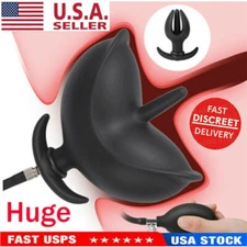 Expand Inflatable Oversized Enema Training Butt Plug Anal Sex Toy for Men Women
