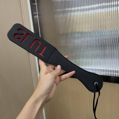 PU Leather Spanking Paddle Punishment Whip Slapper Slave For Couples SM Bondage
