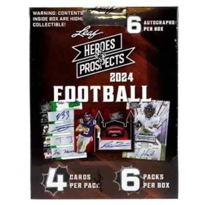 2024 Leaf Heroes & Prospects Football Factory Sealed Hobby Box