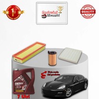 Set Service 3 Filter Und ÖL Porsche Panamera 3.0 D 155KW 211CV Von 2011-