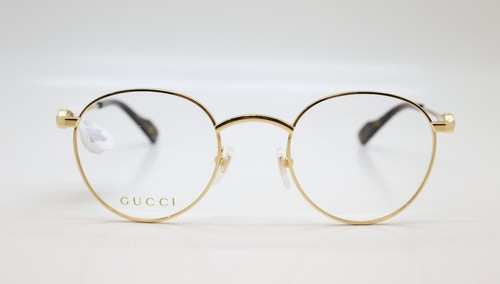 Gucci GG12220 Gold Tone Frame RX Eyeglasses 48-22-140