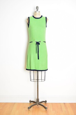 vintage 60s dress green navy mod boucle knit cutout twiggy sleeveless midi M | eBay vintage 60s dress green navy mod boucle knit cutout twiggy sleeveless midi M | eBay