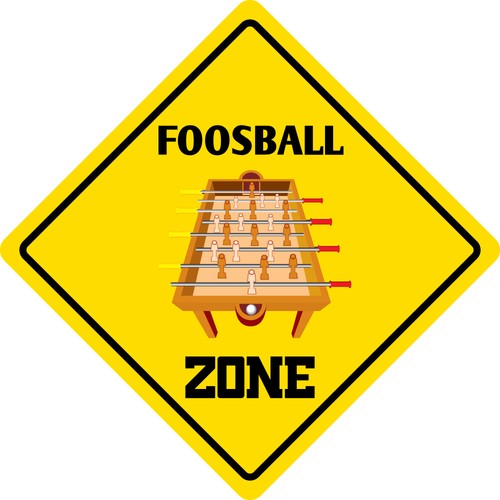 *Aluminum* Foosball Zone Funny Metal Novelty Sign 12"x12" eBay