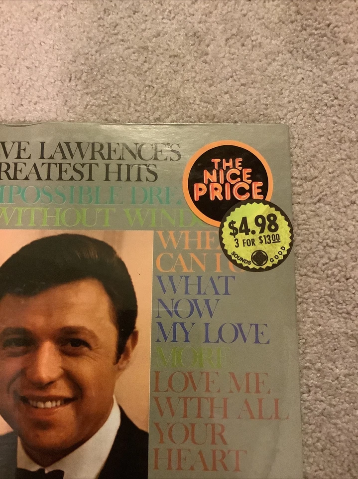 Steve Lawrence’s Greatest Hits Record Album - New Sealed - Image 4 of 4