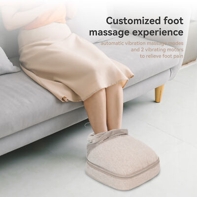 Snailax Vibration Foot and Back massager with Heat, Foot Warmer for  Circulation