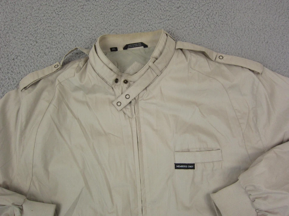 Chaqueta De Colección Solo Miembros Para Hombre Extra Grande XL Marrón Café Corredor Motocicleta Moto Foto 2 de 4