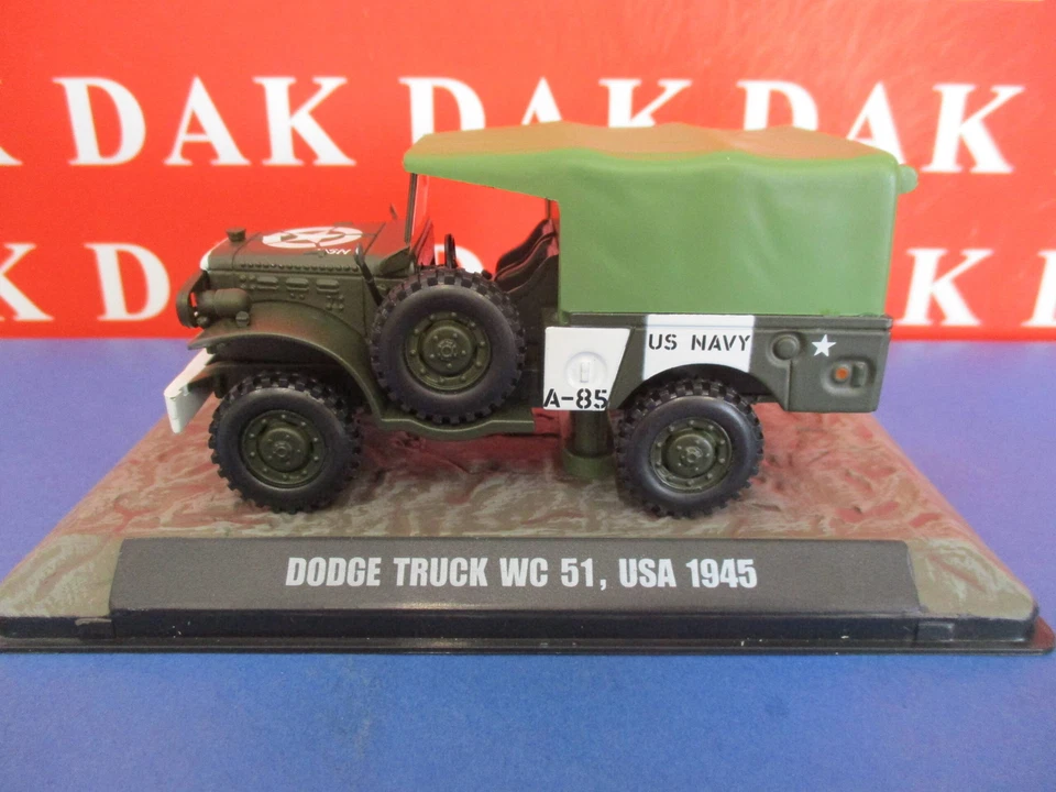 Die cast 1/43 Modellino Camion Truck Dodge WC51 US Army 1945 - Immagine 2 di 4