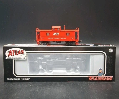 Atlas Trainman 11332 Norfolk Franklin & Danville 112 Cupola Caboose HO Gauge