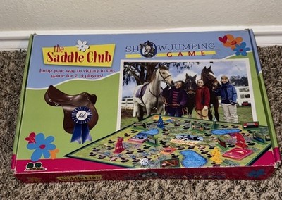The Saddle Club Show Jumping Board Child Game Complete in Box Vtg