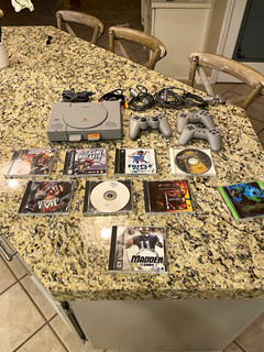 Sony PlayStation 1 PS1 Console Bundle w/ Controllers Games Memory Card A/V