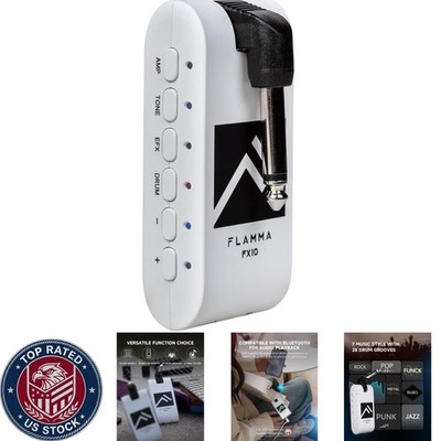 Compact FX10 Guitar Headphone Amplifier with 14 Adjustable Effects & Bluetooth
