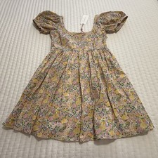 LoveShackFancy Raleigh Floral Poplin Dress Golden Meadows XXS NWT Cottagecore