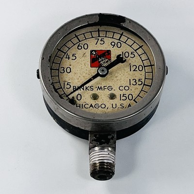 Vintage Binks Mfg. Co. Spray System Pressure Gauge Chicago USA 150 PSI PARTS ONL