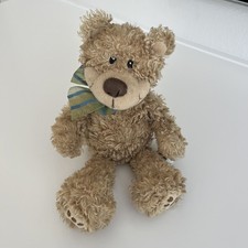 First Main Witherspoon Teddy Bear Plush 1230 Brown With Green/Blue Bow 11
