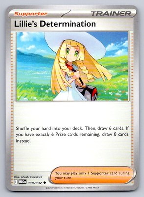 Pokemon Lillie's Determination Mega Evolution MEG UC 119/132 NM